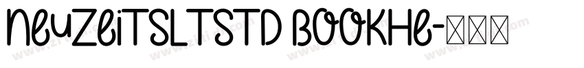 NeuzeitSLTStd BookHe字体转换